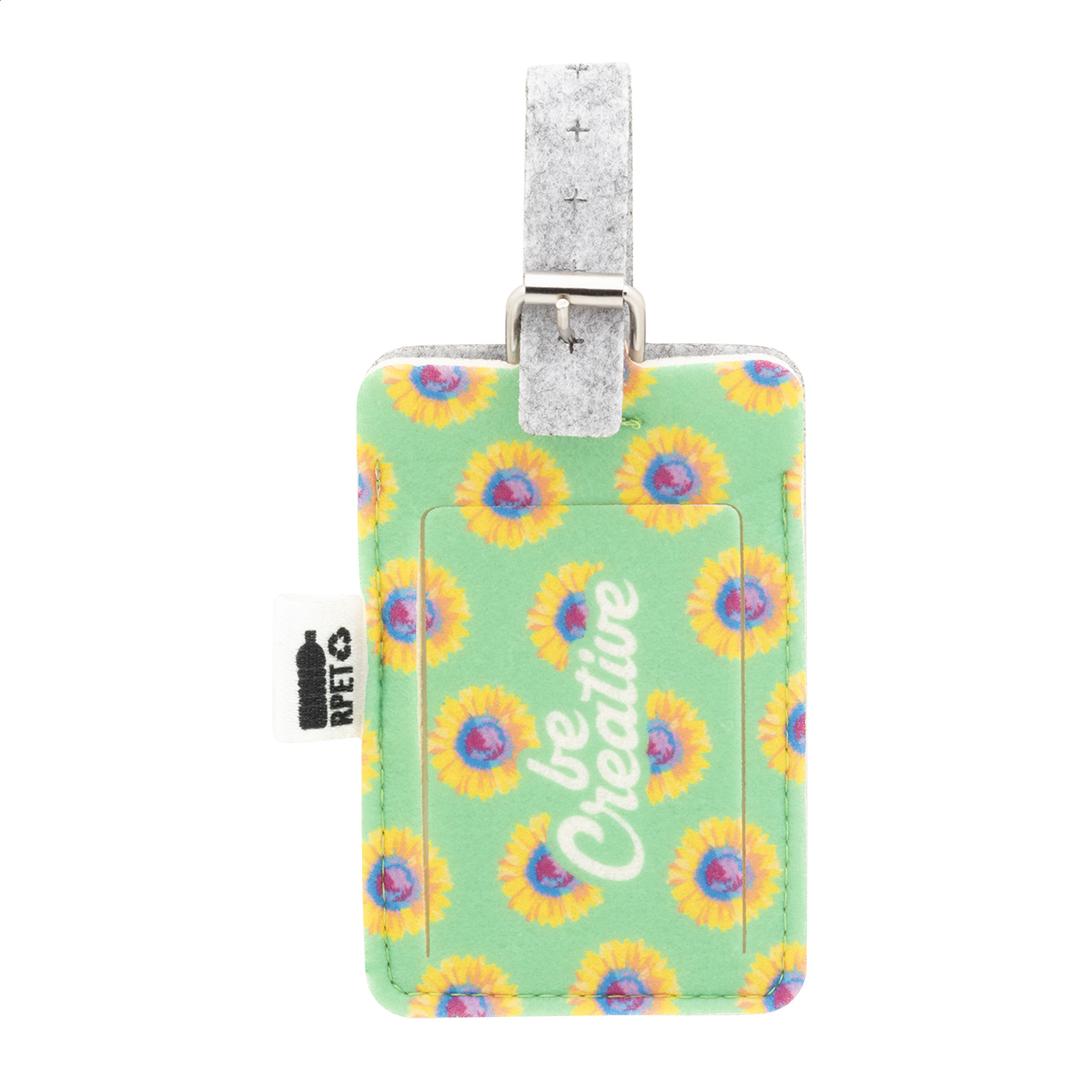 étiquette de bagage RPET personnalisable