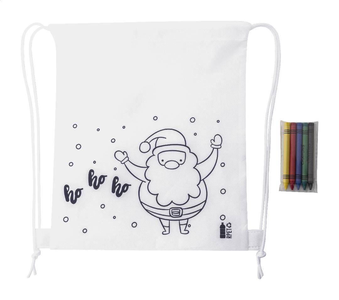 Sac piscine de Noël à colorier