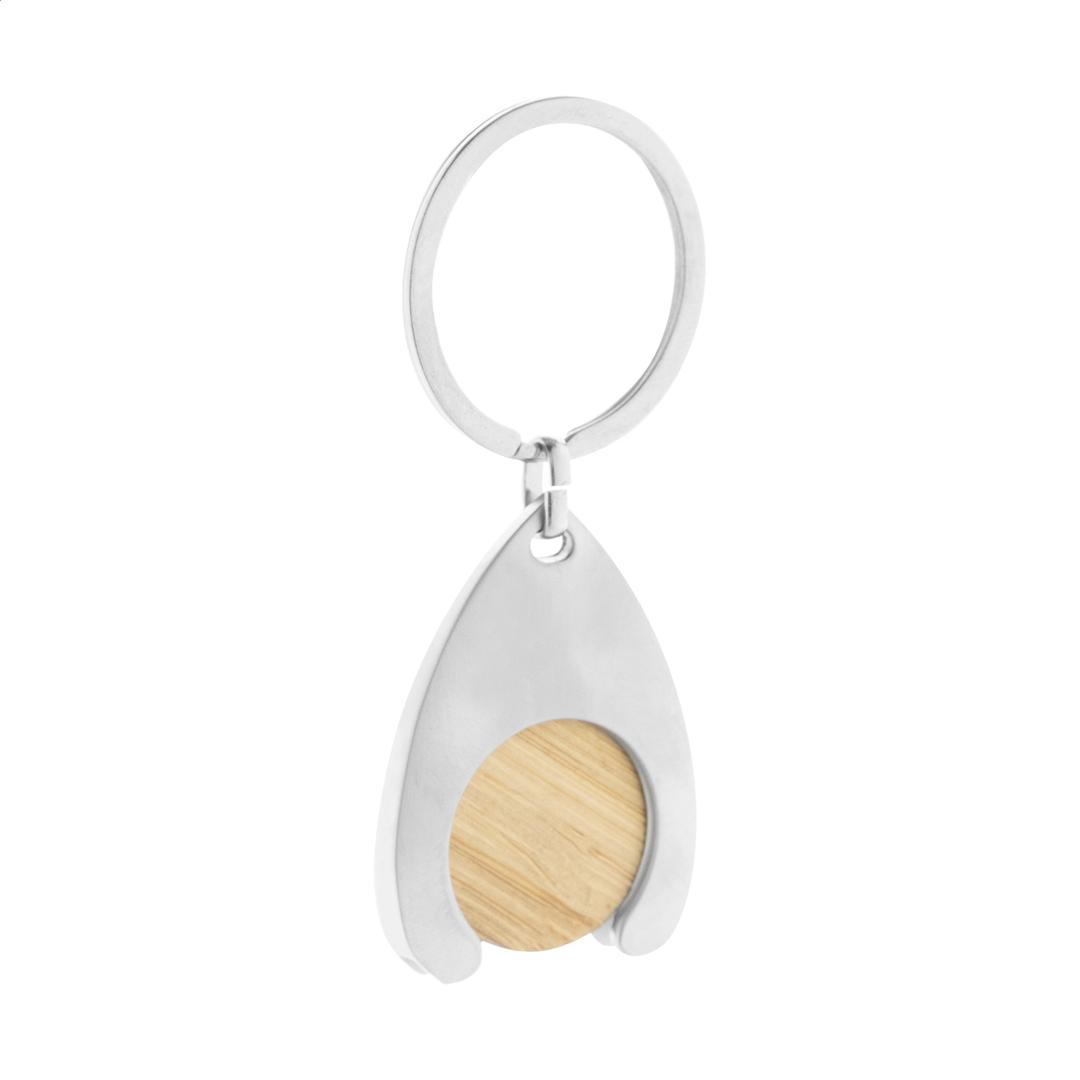 porte-clés jeton pour caddy