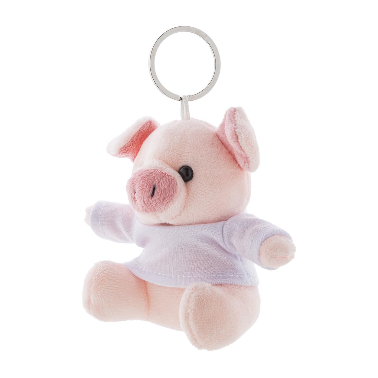 porte-clés cochon en peluche