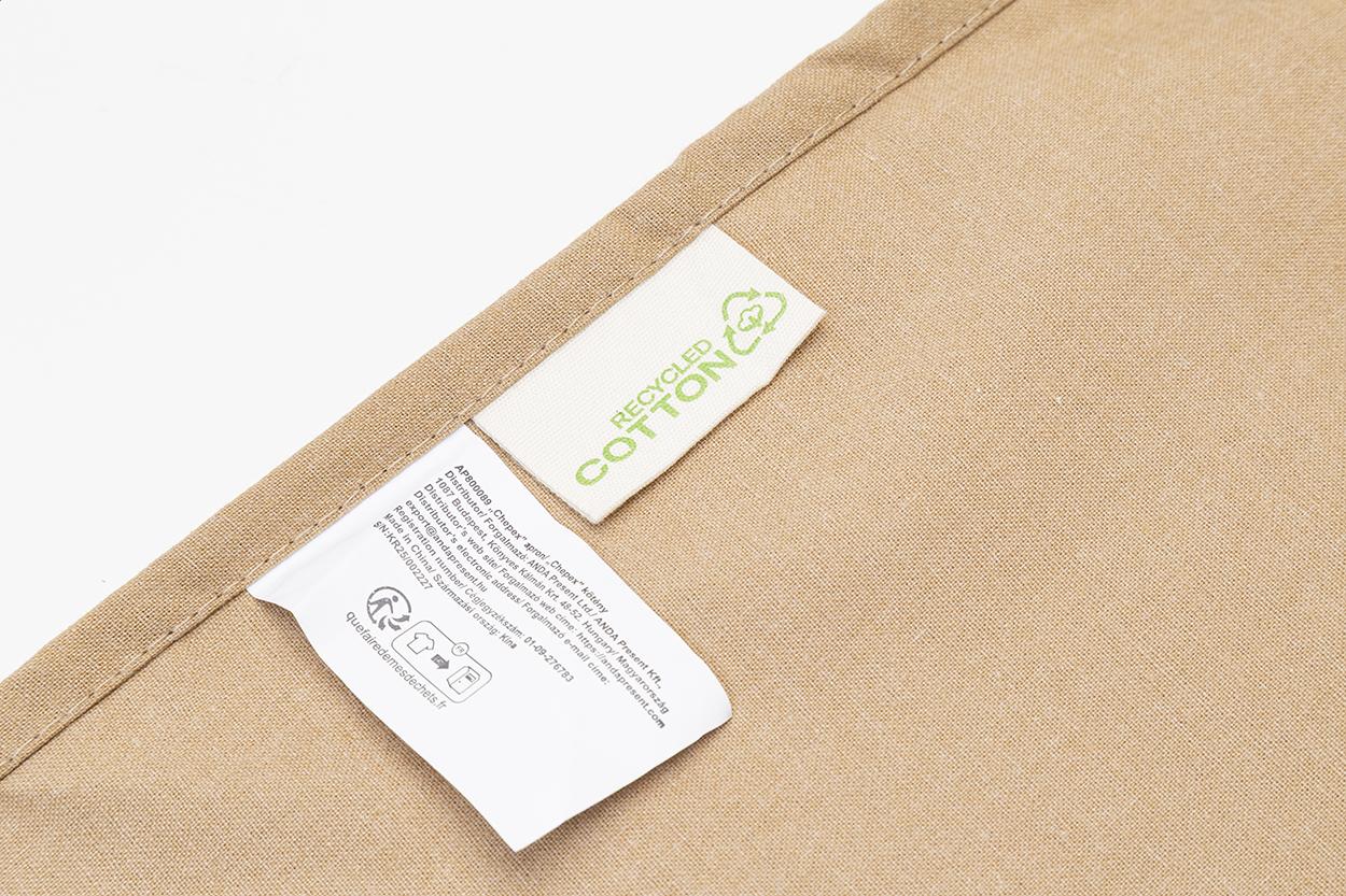 tablier en coton recyclé