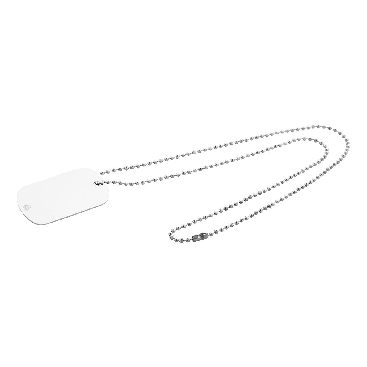 Collier avec plaque d'identification