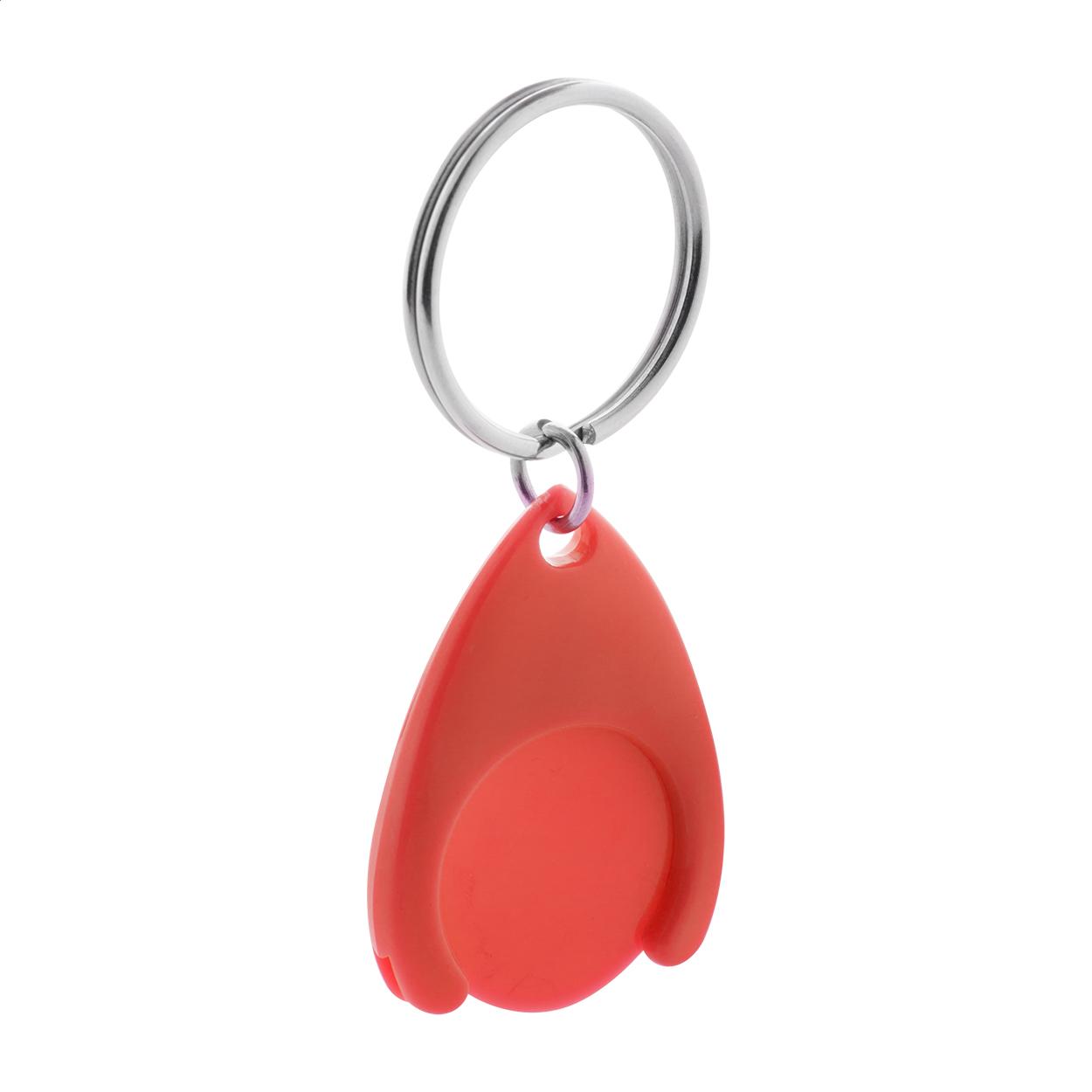 porte-clés jeton pour caddy