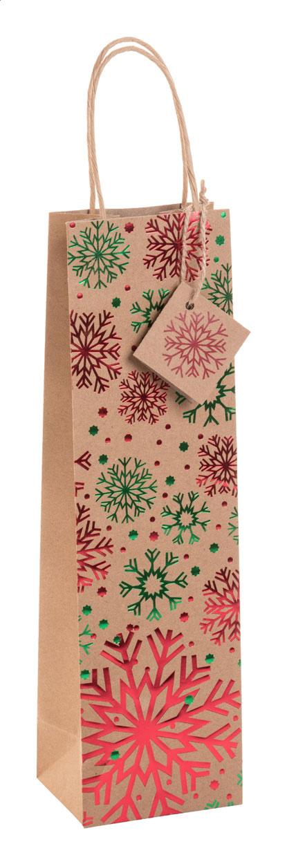 sac cadeau Noël, vin